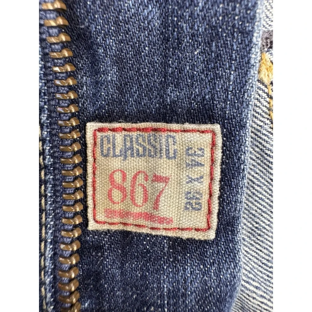 Polo Ralph Lauren‎ 867 Jeans Men's 34x32 Distressed Classic Straight Denim